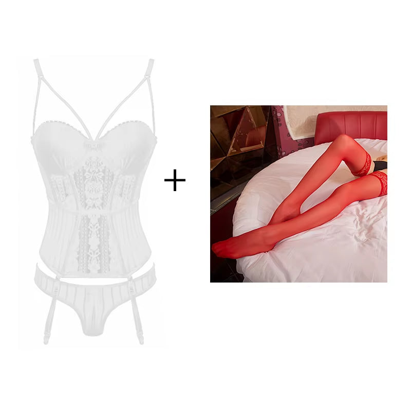 Black Fashion Women Sexy Bra Set Embroidery Bralette Underwear Sets Female Panties Brief Sets Ladies Lingerie