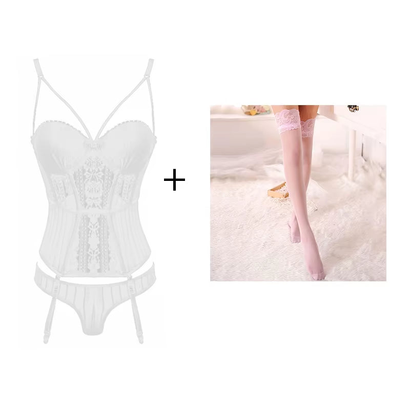Black Fashion Women Sexy Bra Set Embroidery Bralette Underwear Sets Female Panties Brief Sets Ladies Lingerie